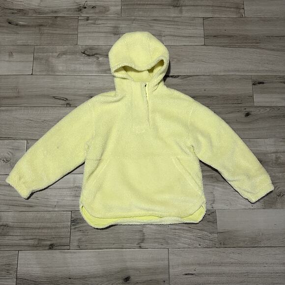 Nike GS High-Pile Fleece Therma-FIT Hoodie Yellow Big Kids Large 12-14 - Picture 1 of 8